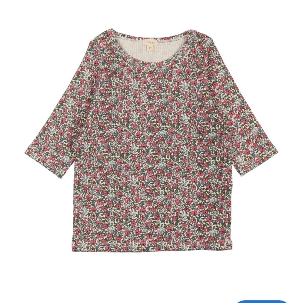 Lillegs Girl's Pink Floral Long Sleeve Shirt Size 16 Modest Brand New